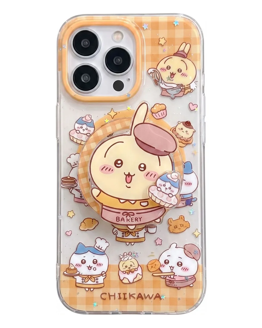 Chiikawa Bakery Clear iPhone 17 16 15 14 13 Pro Max Case with Cute Charm — MagSafe