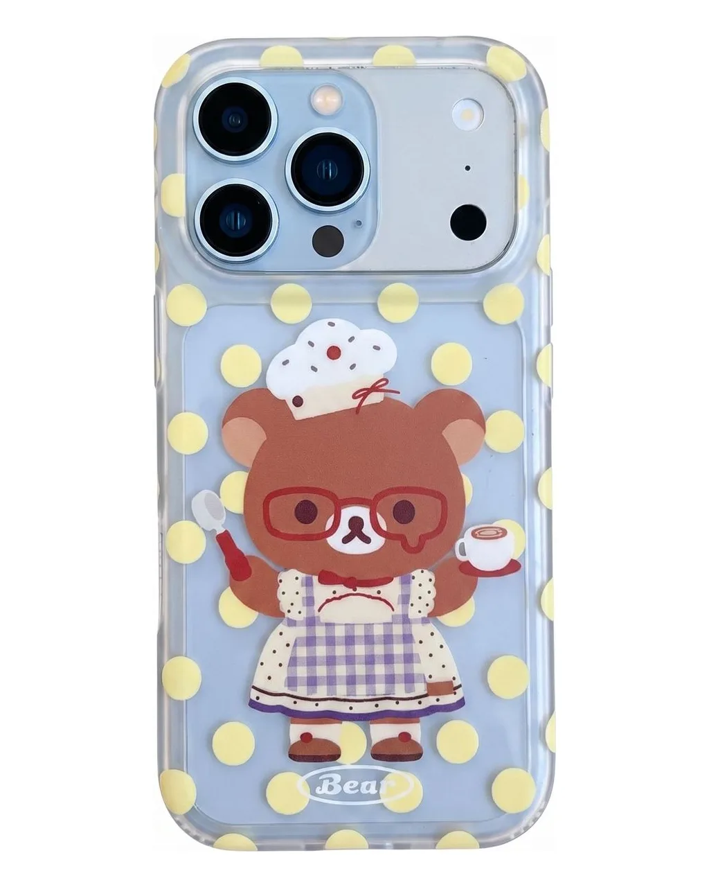 Rilakkuma Chef Bear Polka Dot Phone Case